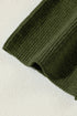 Lightweight Ribbed Knit Button Front V Neck Cardigan